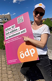 Marion Schmid-Moeck, ÖDP-Spitzenkandidatin Gemeinderatswahl (Listenplatz 2 / Volt-ödp)