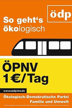 Plakat Regionalwahl 365 Euro-Ticket