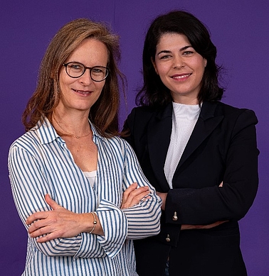 Marion Schmid-Moeck (ÖDP) und Anita Maticevic (Volt)